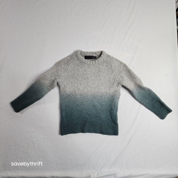 J Brand Wool Blend Crew Neck Gray‎ Blue Thick Sweater - Size Large (32 x 21) - Picture 1 of 12
